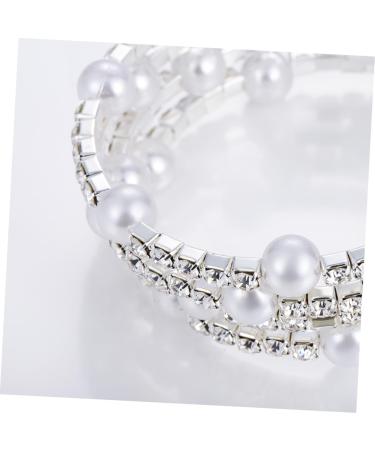 CALLARON Pearl Bracelets Bangle Bracelets for Women Diamond Bracelet Hand Jewelry Bracelet for Women Rhinestone Bracelet Women Jewelry Rhinestones Miss Clamp Drill - Buy Online on GoSupps.com