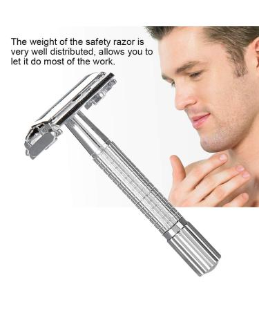 Premium Portable Men's Razor - Aluminum Classic Wet Shaving Set for a Smooth Shave - Buy Online on GoSupps.com