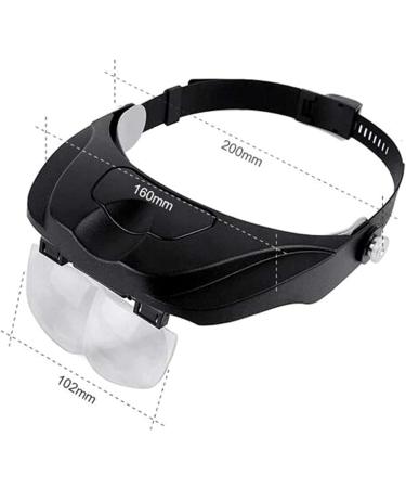 Reading Magnifier 4 Lens Magnifier Led Light Handsfree Headband Magnifier Lamp Headband Glasses Magnifying Glasses for Reading Jewelers Sewing Craft Beauty Interesting Lofty Ambition - Buy Online on GoSupps.com
