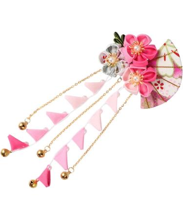 Minkissy Flower Hair Clips Hair Barrettes Sweet Hair Pins Kanzashi Hair Clip Japanese Hair Pin for Girl Teens Kids Toddlers Bridal Women - Buy Online on GoSupps.com