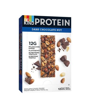 BE-KIND - Protein Cereal Bars - Nuts & Dark Chocolate - Gluten Free - High in Fiber - Large Size - 12 x 50g