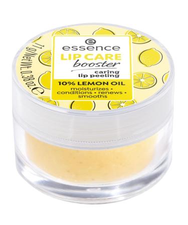 Essence Cosmetics Lip Care Booster Caring Lip Peeling lip care yellow nourishing smoothing with oils moisturizing revitalizing vegan without alcohol)