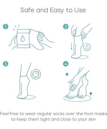 Skin Aesthetics Sea Salt and Aloe Foot Mask - 3 Pairs - Buy Online on GoSupps.com