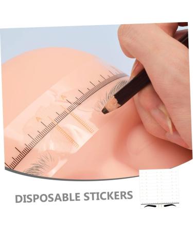 VINTORKY Eyebrow Stencil 50pcs Makeup Rulers Yellow Stencils Stencil Women Template Trimmer Stamp Sticker Kit for Brow Diy 18.00X3.80X0.10CM Yellow - Buy Online on GoSupps.com