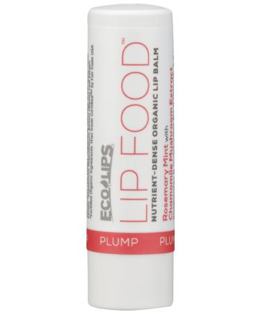Eco Lips Lip Food Plump Organic Lip Balm Rosemary Mint with Chamomile Extract USDA Certified Organic 0.15 Oz (Pack of 20)