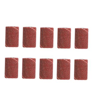 minkissy Sander Tool Nail Tools Drill Bits for Nails Grinding Head Polisher Nail Grinding Polisher Nail Drill Head Manicure Tool Sanding Ring Nail Polisher Abrasive Belt Grinding Ring medium Brown