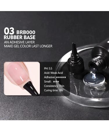 Beautilux Rubber Base Gel 100ml - Clear UV Gel for Manicure & Nail Art | Soak Off Long-Lasting Rubber Base Coat - Buy Online on GoSupps.com