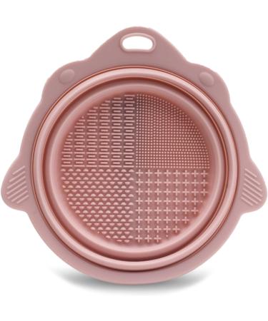 Makeup Brush Cleaner Mat Silicone Cleaning Bowl Scrubber Brush Portable Cleaning Tool Makeup Sponge Powder Puff Silicone Makeup Brush Cleaner Makeup Sponge Cleaner Cosmetic Brush Cleaning Tool Pink - Buy Online on GoSupps.com