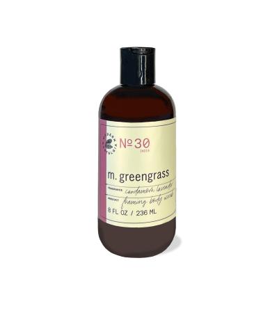 m. greengrass Body Scrub - Exfoliating Foaming Gel Scrub - Cleanser For Women and Men - Dead Skin Remover - Brightens & Smooths - For All Skin Types - Cruelty & Paraben Free - 8 oz - Cardamom Lavender