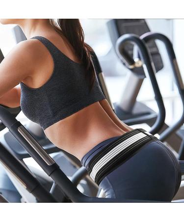 Sacroiliac Joint Support Band for Men & Women | Relieve Sciatica & Lower Back Pain | X-Large Stabilizing Belt - Buy Online on GoSupps.com