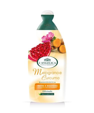 L'Angelica Angelica Officinalis Pomegranate and Turmeric Foaming Bath Nourishing and Regenerating Shower Gel Paraben and Silicone Free 12 x 500ml Boxes