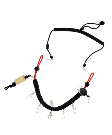 SAMSFX Fly Fishing Lanyard Braided Paracord Neckvest Strap