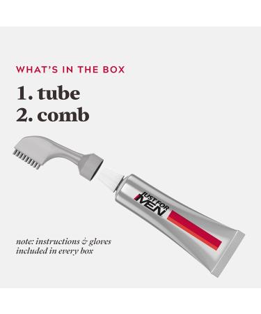 Just For Men Touch Of Grey Gray Hair Coloring for Men with Comb Applicator & Just For Men Easy Comb-In Color Grey Hair Coloring for Men with Comb Applicator - Dark Brown A-45 (1 Count) - Buy Online on GoSupps.com