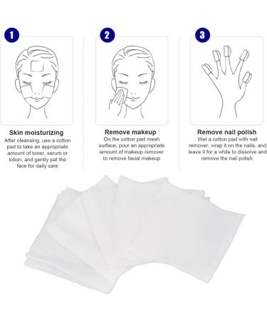 Makeup Cotton Portable Absorbent 200 Pieces Beauty Salon Skin Care Cotton Pad for Home Travel - Buy Online on GoSupps.com
