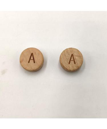 104pcs Oblate Wooden Alphabet Beads - Safe DIY Teething Accessories for Craft Jewelry Making - Buy Online on GoSupps.com