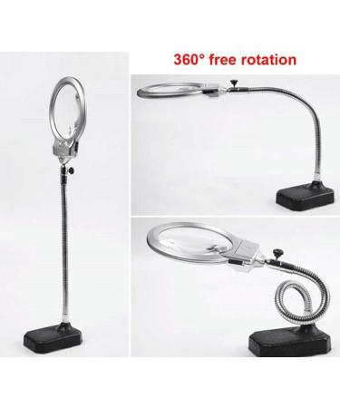 Portable Magnifier Desktop Magnifier Lamp with LED Light LED Magnifying Lamp Folding Desktop Lamp 2.25x 5X Magnification Adjustable Swivel Arm for Desk Workbench Task Craft Full of Stars - Buy Online on GoSupps.com