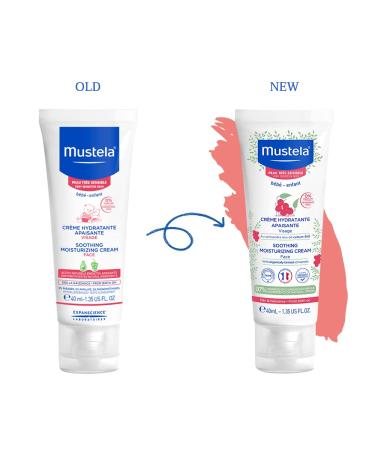 Mustela Baby Soothing Moisturizing Face Cream 1.35 fl oz - Gentle Hydration for Baby's Delicate Skin - Buy Online on GoSupps.com
