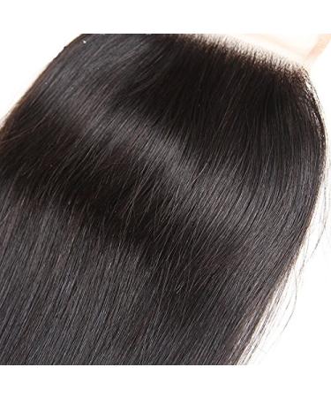 Buy Mila Real Hair Lace Closure (4x4) - Free Part Glow Brazilian Virgin Remy Hair - Natural Black 16/40cm - Premium Quality Human Hair Closure - Buy Online on GoSupps.com