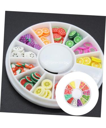 Housoutil 5pcs Fruit Clay Nail Art Fruit Slices Diy Nail Art Stickers Hair Parting Tool for Finger Polymer Slices Fruit Nail Decoration Fruit Slice Nail Sticker Boxed Disc - Buy Online on GoSupps.com