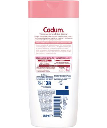 Cadum Surdoux Shower Cream Almond Cream 450ml - Buy Online on GoSupps.com
