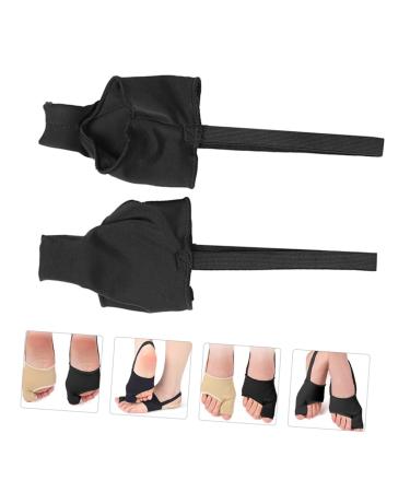 Hallux Valgus Sleeve & Toe Corrector Set - 1 Pair, Black - Toe Separators & Straighteners for Hammer Toe - Hand Cuff Holders - Toe Correcting Tools - 9x6.8cm - Buy Online on GoSupps.com
