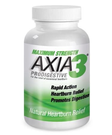 Axia Essentials Axia3 ProDigestive Natural Heartburn Relief White 90 count 90 Count (Pack of 1)
