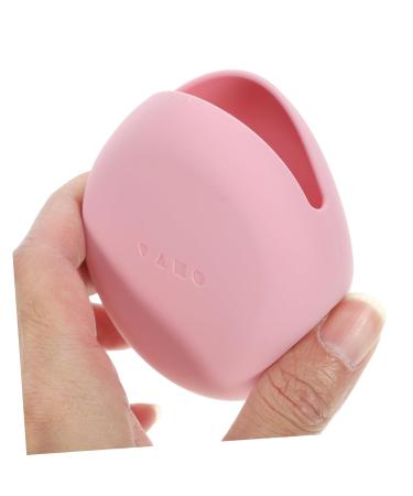 Silicone Makeup Puff Holder - Travel Cosmetic Box for Makeup Sponges (7.5x7.5x2 cm) - Pink - Buy Online on GoSupps.com