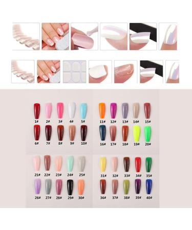 kawehiop 24 Pieces Extra Long Press on Nails Artificial DIY Solid French Graceful Colour-fast Nail for Manicure Salons Art - Buy Online on GoSupps.com