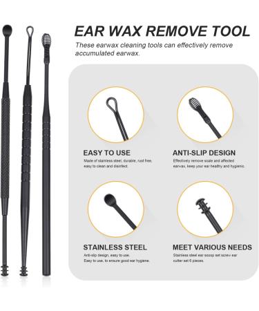 Buy Ear Picks Set - Effective Ear Wax Removal Tools & Ear Cleaning Scoops for Home & Outdoor Use - Durable & Easy to Use - Buy Online on GoSupps.com