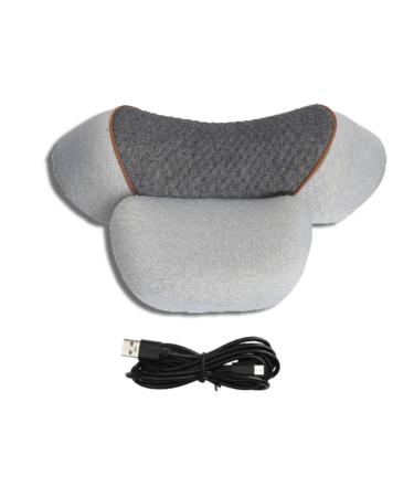 Neck massager cushion memory foam neck skiing back and neck massager with vibration and heating for home travel improves sleep