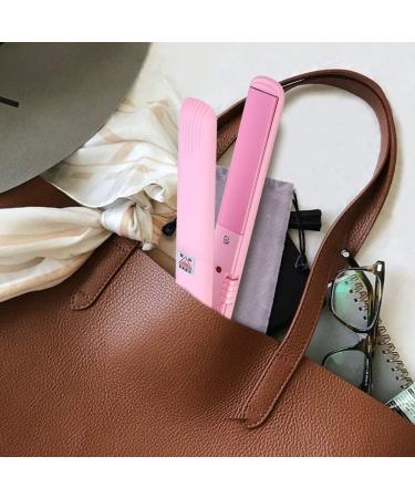 Purple Mini Hair Curler & Straightener - 2 in 1 Ceramic Styling Tool for Short & Fine Hair - Buy Online on GoSupps.com