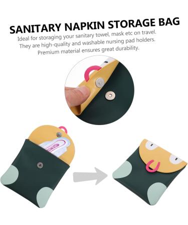 FRCOLOR Women Bands Storage Bag - 8 Piece Portable Diaper & Binding Organizer - Practical Small Bag for Outdoor Use - 13.5x12x1cm - Buy Online on GoSupps.com