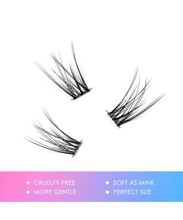 Lankiz DIY Eyelash Extensions - 120 Soft & Light Clusters 10-20mm Mixed Fluffy C Mix - Perfect for Home Use - Buy Now! - Buy Online on GoSupps.com