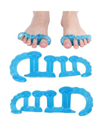2PC Toe Separators Spacers for Night Use - Bunion Corrector & Toe Straightener - Blue - Buy Online on GoSupps.com