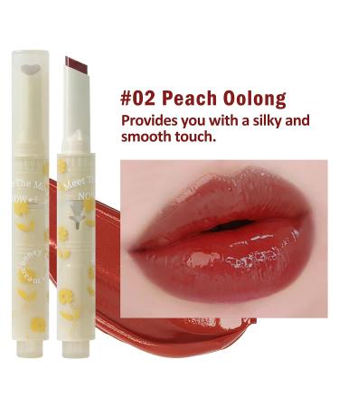 U-Shinein Jelly Lipstick Tinted Lip Gloss Heart Shape Lip Glaze - Peach Oolong | Hydrating Glossy Lip Balm with High-shine Finish - Buy Online on GoSupps.com