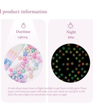 Luminous Star Origami Paper Strips - 210 Sheets Lucky Stars Decoration Papers - DIY Handmade Crafts for Kids - Glows in The Dark - 10 Colors - LOVE Pattern - Buy Online on GoSupps.com