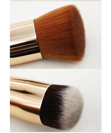 Uleade Dual Ended Makeup Brushes - Blush, Powder, Liquid Foundation Blending Tool in Gold - Buy Online on GoSupps.com