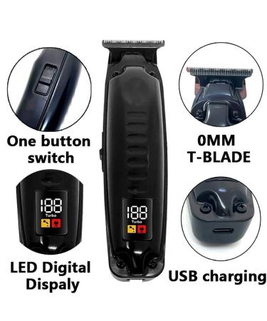 Professional Cordless Hair Clippers - 0mm Zero Gap Hair Clipper for Precision Carving - Buy Online on GoSupps.com