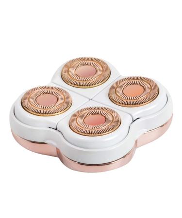 tuokiy Legs Hair Remover Replacement Heads For Finishing Touch Flawless Legs Womens Hair Remover Rose Gold