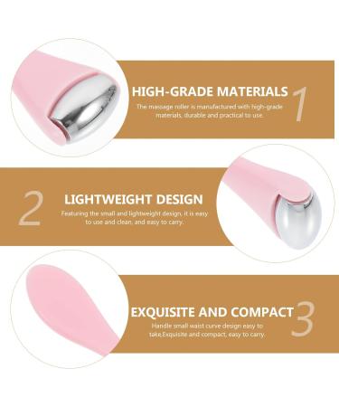 Beaupretty Eye Massage Roller & Cream Applicator | Combat Puffiness Dark Circles & Wrinkles - Pink - Buy Online on GoSupps.com