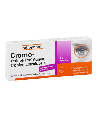 CROMO-RATIOPHARM eye drops single dose 20X0.5 ml