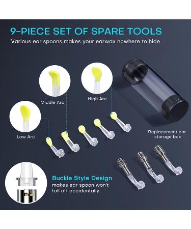 OTAONE Ear Wax Removal Tool with 1296P FHD Camera - WiFi Compatible with iPhone iPad Android - Black - Buy Online on GoSupps.com