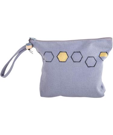 Rayher 53982564 Gray Cosmetic Bag with Zipper - Small 22x17 cm Make-Up Bag for Painting - Durable Fabric Carrier for International Shipping - Buy Online on GoSupps.com