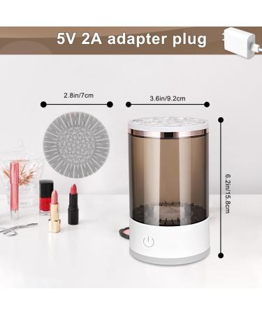Upgraded Electric Makeup Brush Cleaner & Dryer | Automatic Cosmetic Brush Spinner & Storage Box | Deep Clean for Brushes (XSQ - Buy Online on GoSupps.com