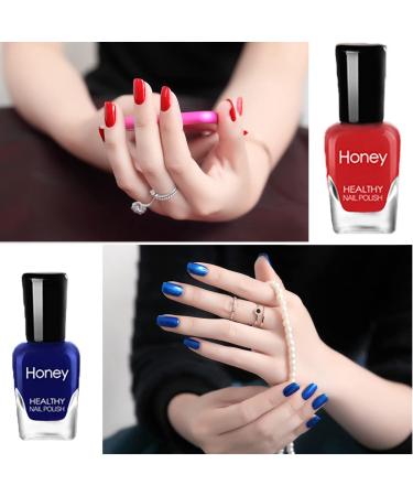 Organic Water Based Non Toxic Nail Polish Set for Women & Teens - Fast Dry, Easy Peel Off (12 Bottles 5ML) - Eco Friendly & Non Toxic - Style-1 - Buy Online on GoSupps.com