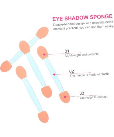 Mikinona 100pcs Double Ended Eyeshadow Brush Eyeshadow Stick Makeup Disposable Applicators Dual-side Smudger 6.5x1.3cm Blue - Buy Online on GoSupps.com