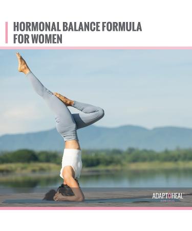 Hormone Balance Adaptogens Supplement for Women - Vitex, Ginseng, Cats Claw - 180 Capsules, Vegan & Gluten-Free - Buy Online on GoSupps.com