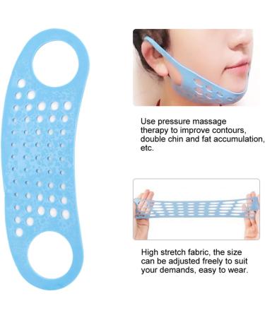Natudeco V Shaped Line Lifting Belt Face Plastic Belt Double Chin Tightening Belt Hanging Ear Type Breathable Convenient Blue Home Beauty - Buy Online on GoSupps.com