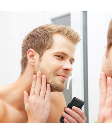 WIOR Electric Razor for Men - Washable USB Rechargeable Cordless Shaver with Trimmer - Portable Travel Shaver for Beard Grooming in Black - Buy Online on GoSupps.com