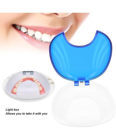 Orthodontic Retainer Case & Fake Tooth Cover - Travel Storage Box for Men (Blue) | International Shipping Available - Buy Online on GoSupps.com